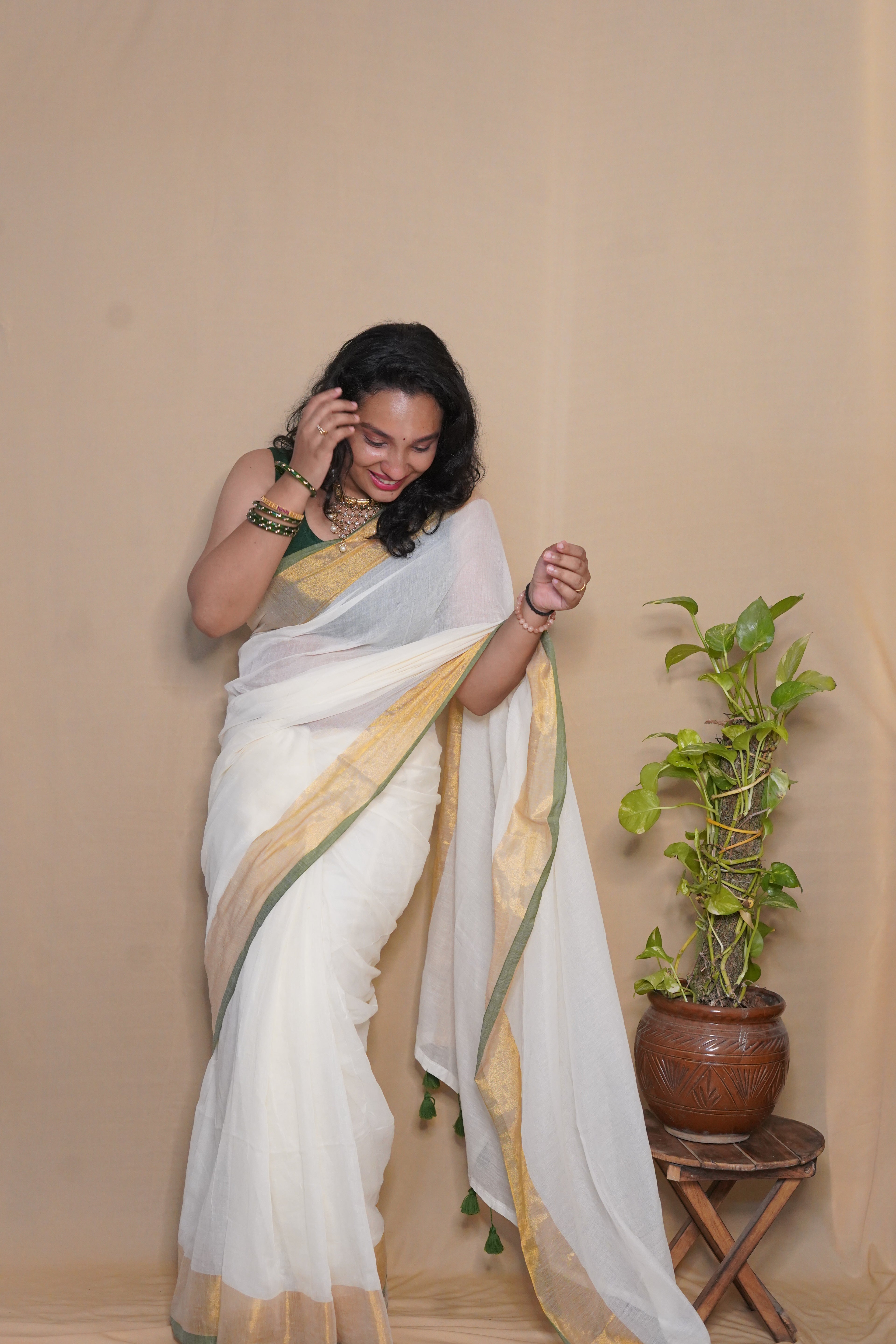 Harita Mul Cotton Saree